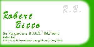 robert bitto business card